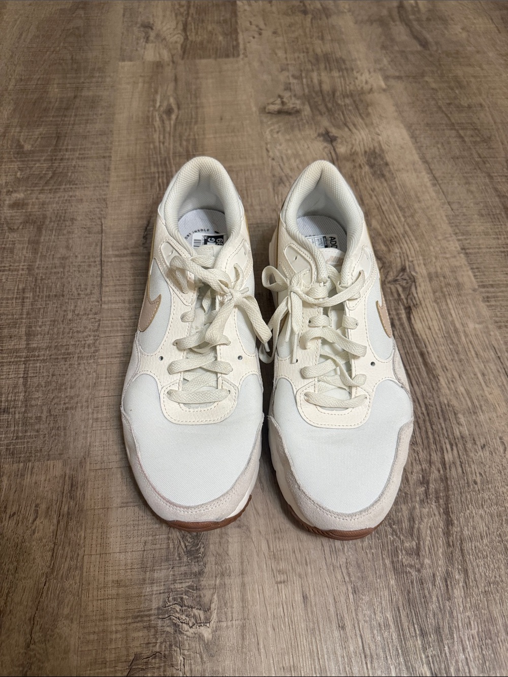Nike Cream and Light Tan Low-Top Sneakers